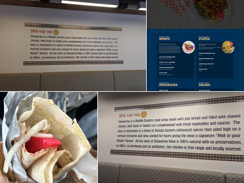 Shawarma Khan Exchange location Menu