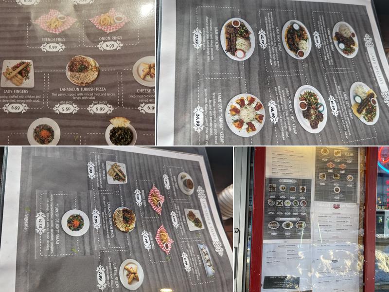 Turkish Delight Menu