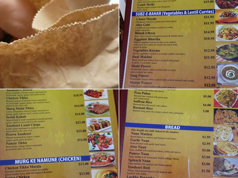 Spice of Life Menu