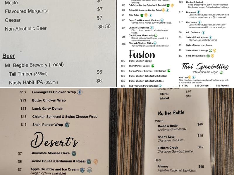 Paramjit's Kitchen Menu