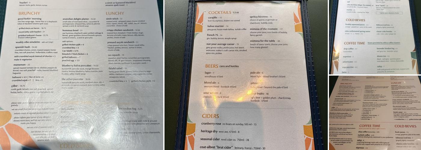 Good Fork Menu