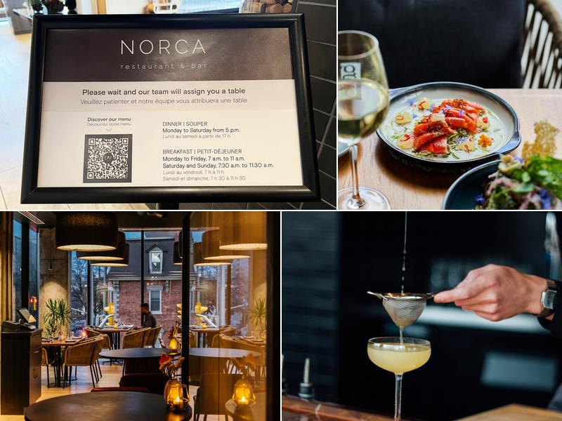 Norca Restaurant & Bar Menu