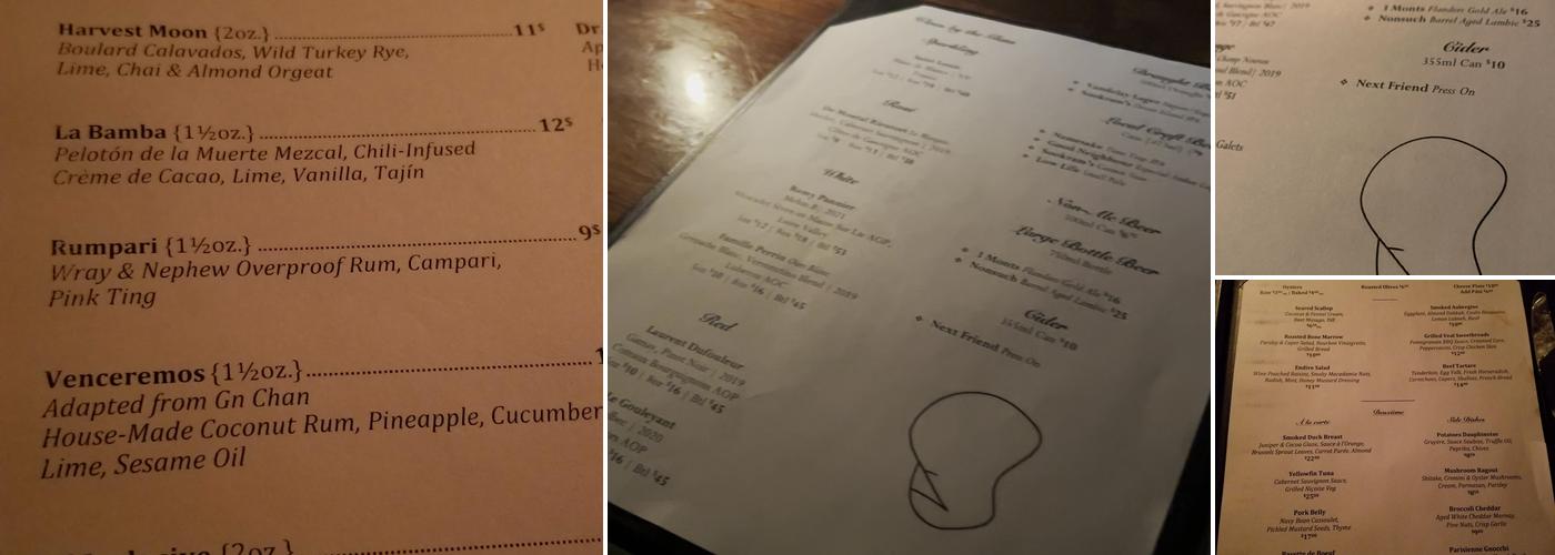 Sous Sol Menu