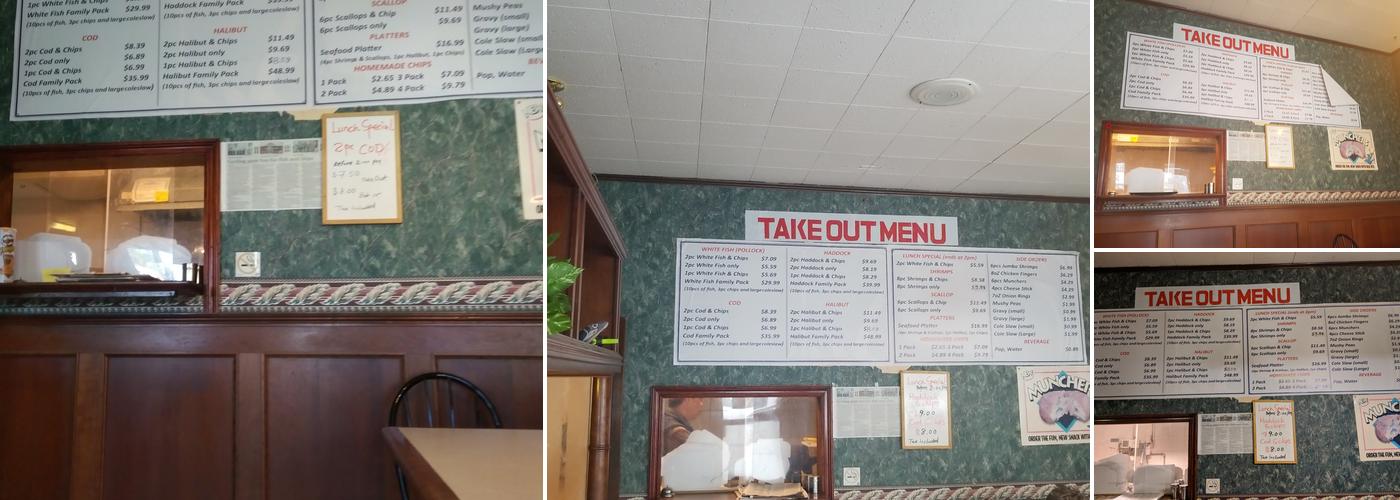 King Fish & Chips Menu