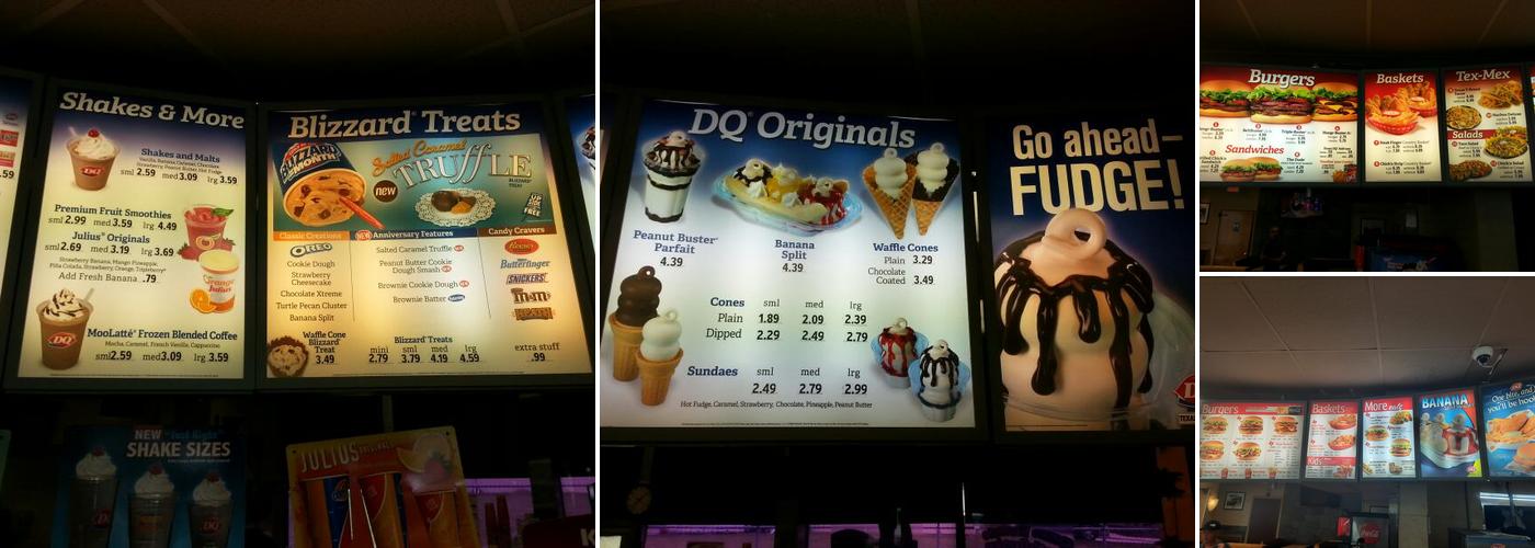 Dairy Queen Menu