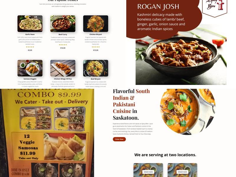 Spicy Bite Menu