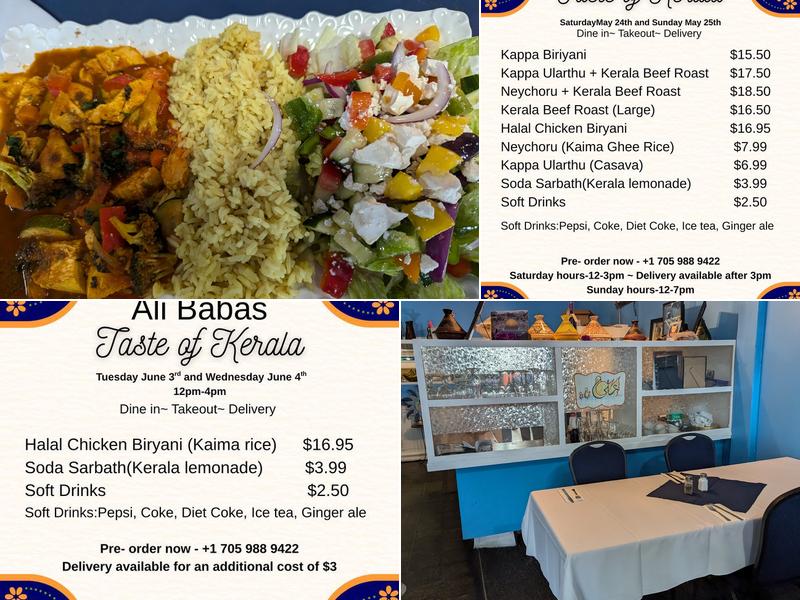 Ali Baba Cafe Menu