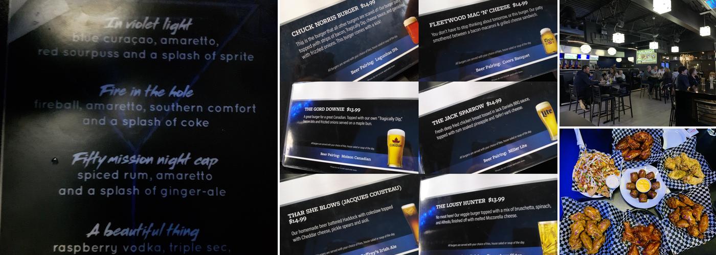 Twisted Arm Bar and Grill Menu