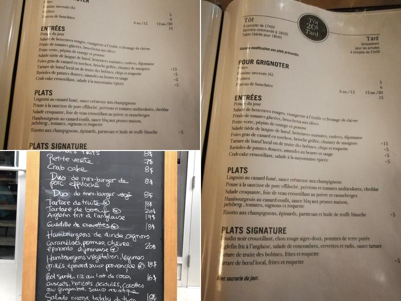 Auguste Restaurant Menu