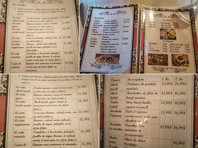 Baladi Menu