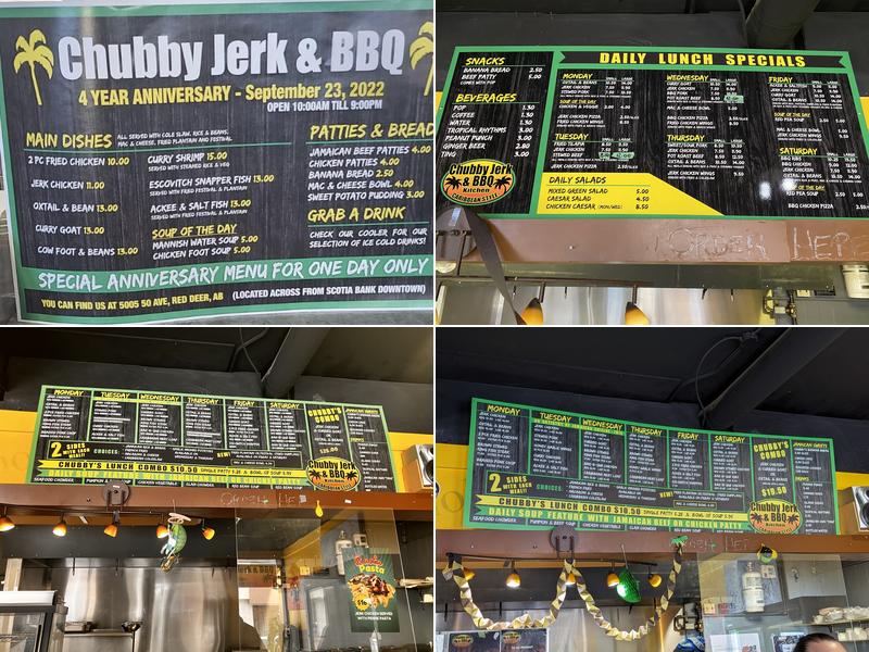 Chubby Jerk BBQ & Kitchen Menu