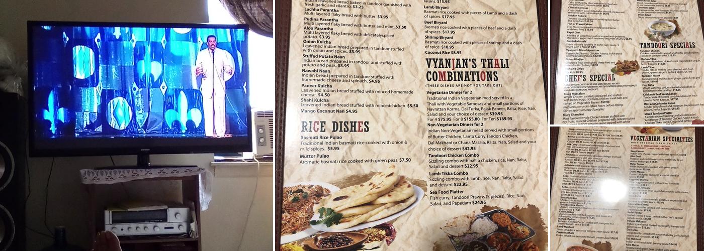 Vyanjan Fine Indian Cuisine (TakeOut Only) Menu