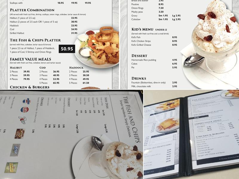 The Fish & Chips Menu