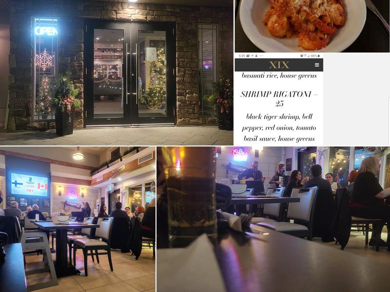 Nineteen Restaurant & Patio by JACK. Menu