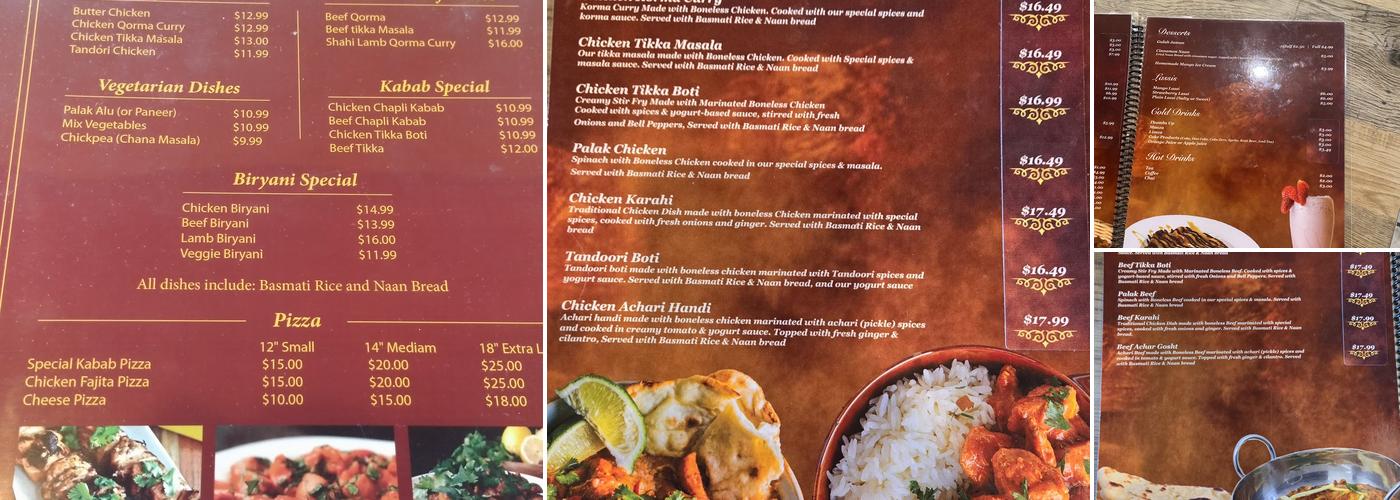 Mian's Restaurant Menu