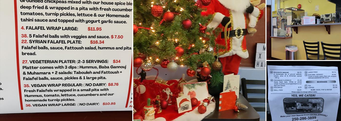 BaBa Gannouj Restaurant Menu