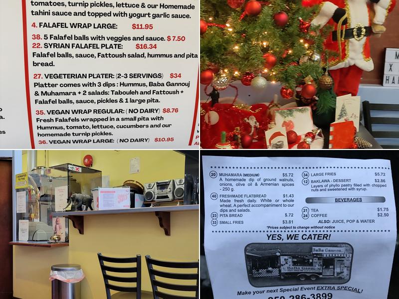 BaBa Gannouj Restaurant Menu