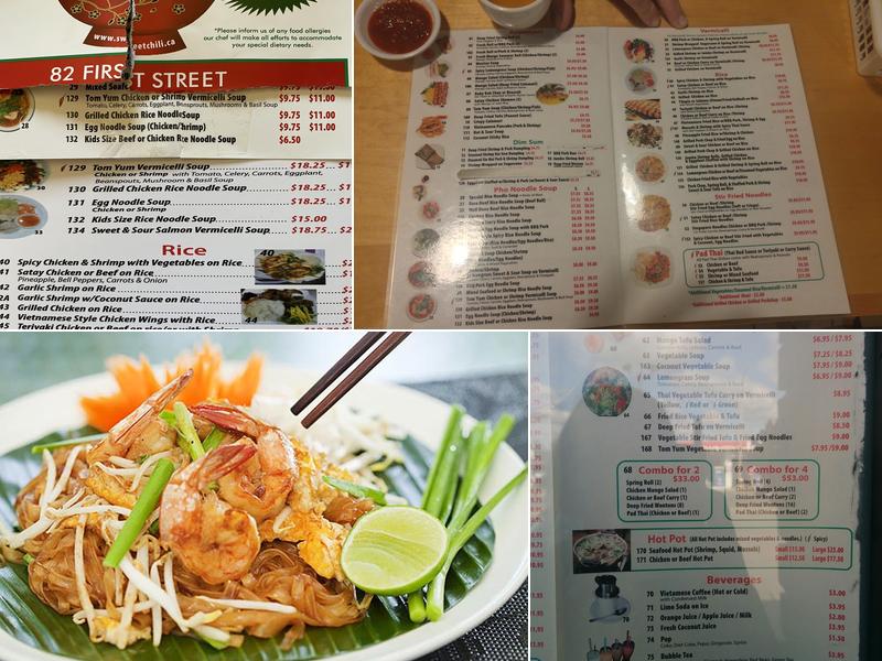 Sweet Chili Viet-Thai Pho Noodle House Menu