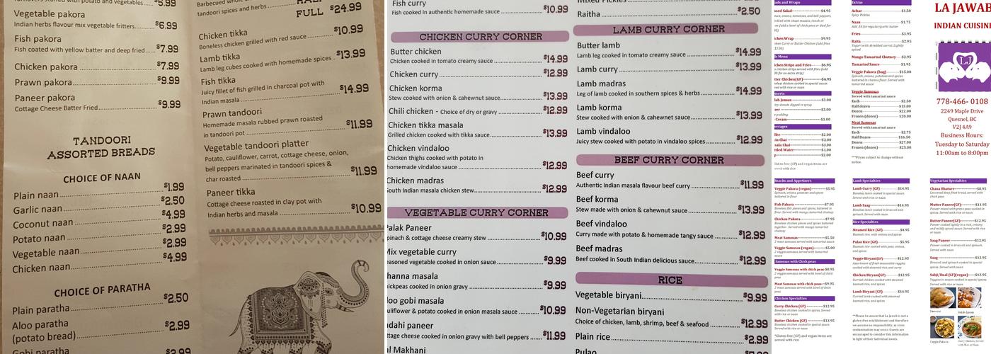 Himalayan Kitchen Menu