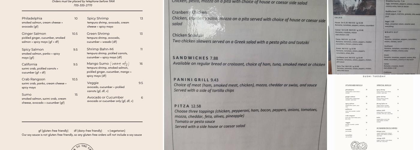BACK TO THE GRIND Menu