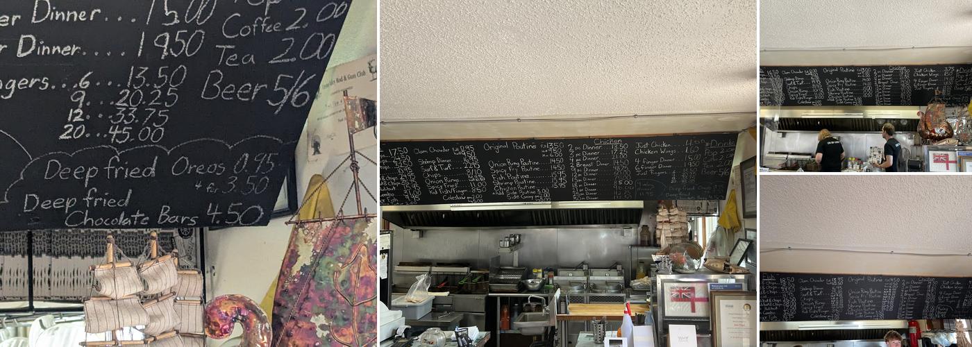 Tim's Fish & Chips Menu
