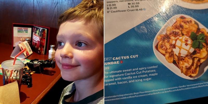Boston Pizza Menu