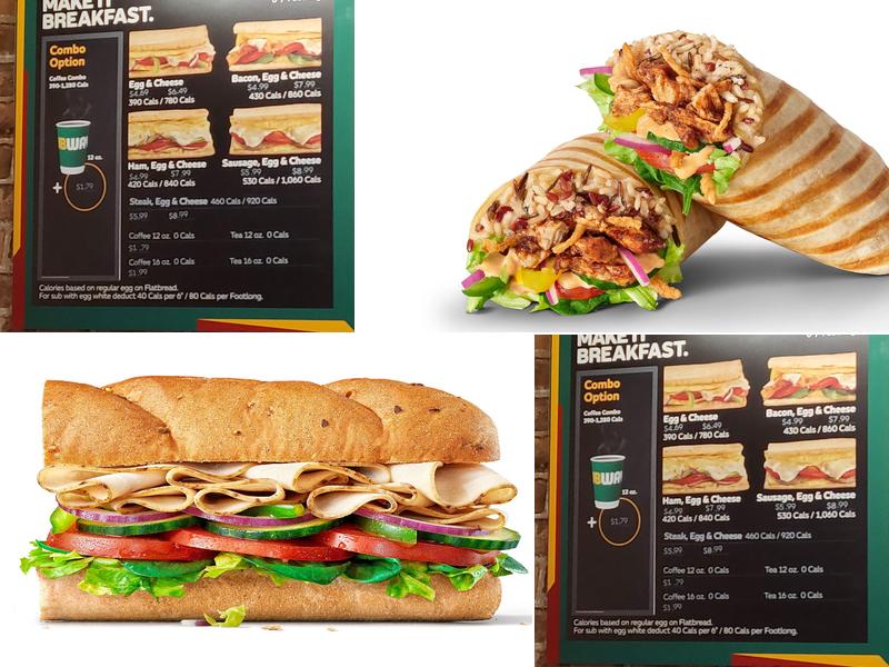 Subway Menu
