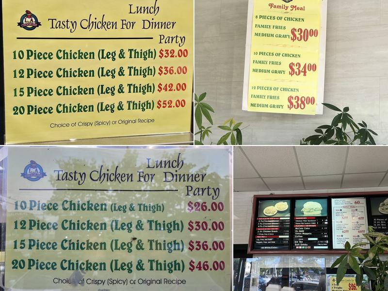 L.A. Chicken Menu