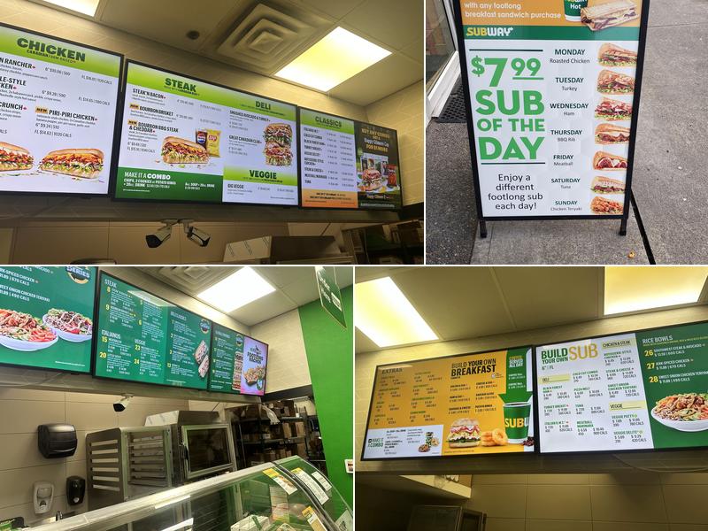 Subway Menu