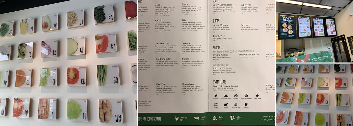 Freshii Menu