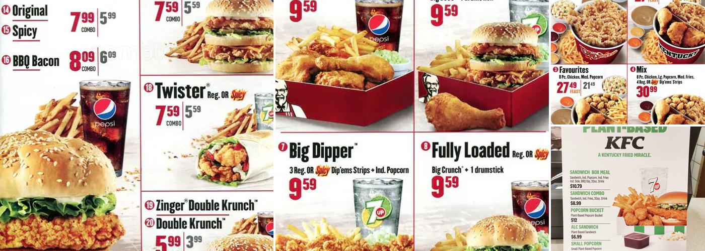 KFC Menu