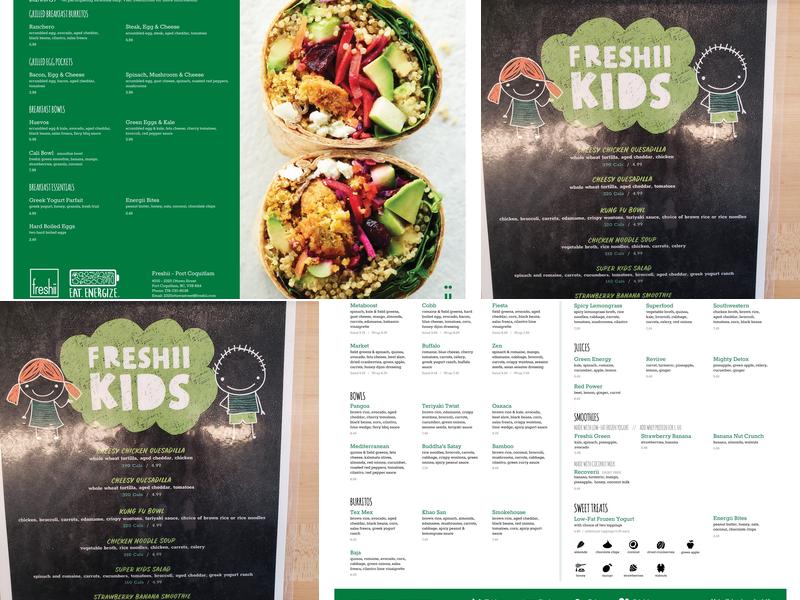 Freshii Menu