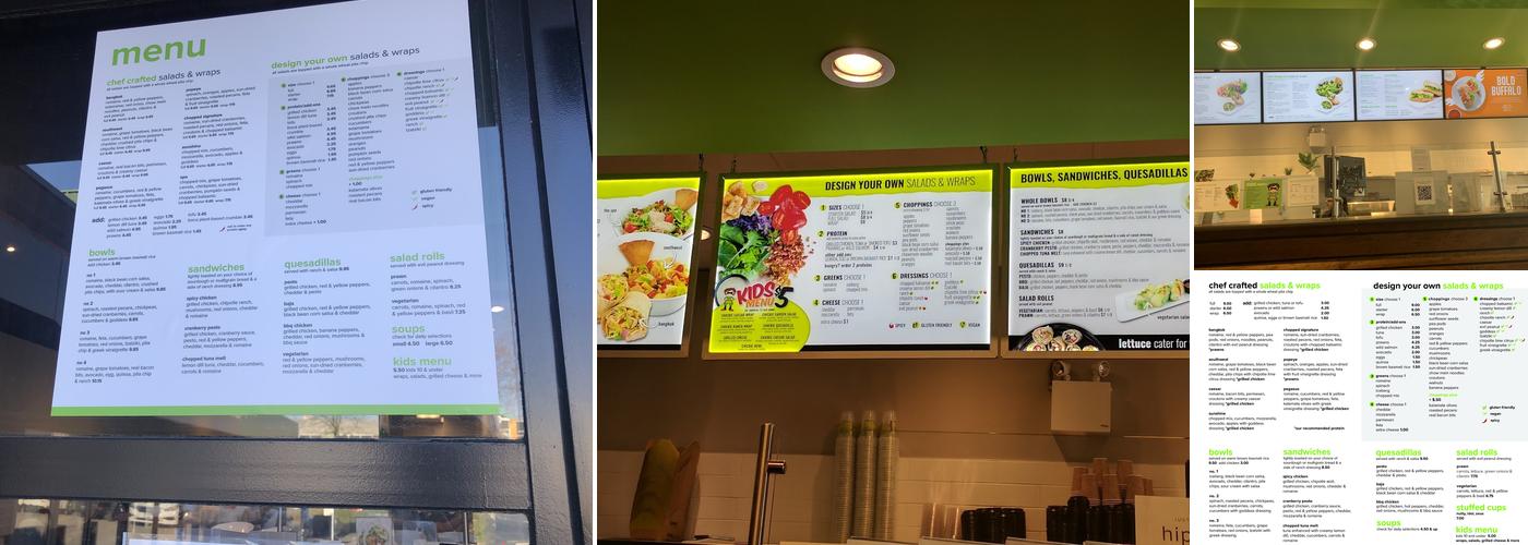 Chopped Leaf Menu