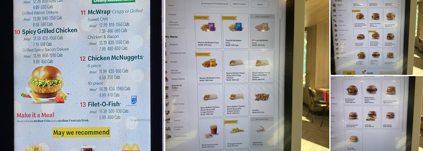 McDonald's Menu