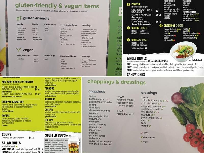 The Chopped Leaf Menu