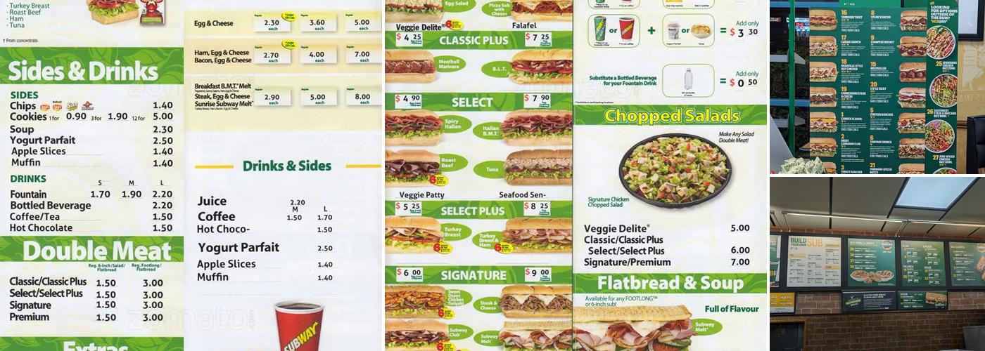 Subway Menu