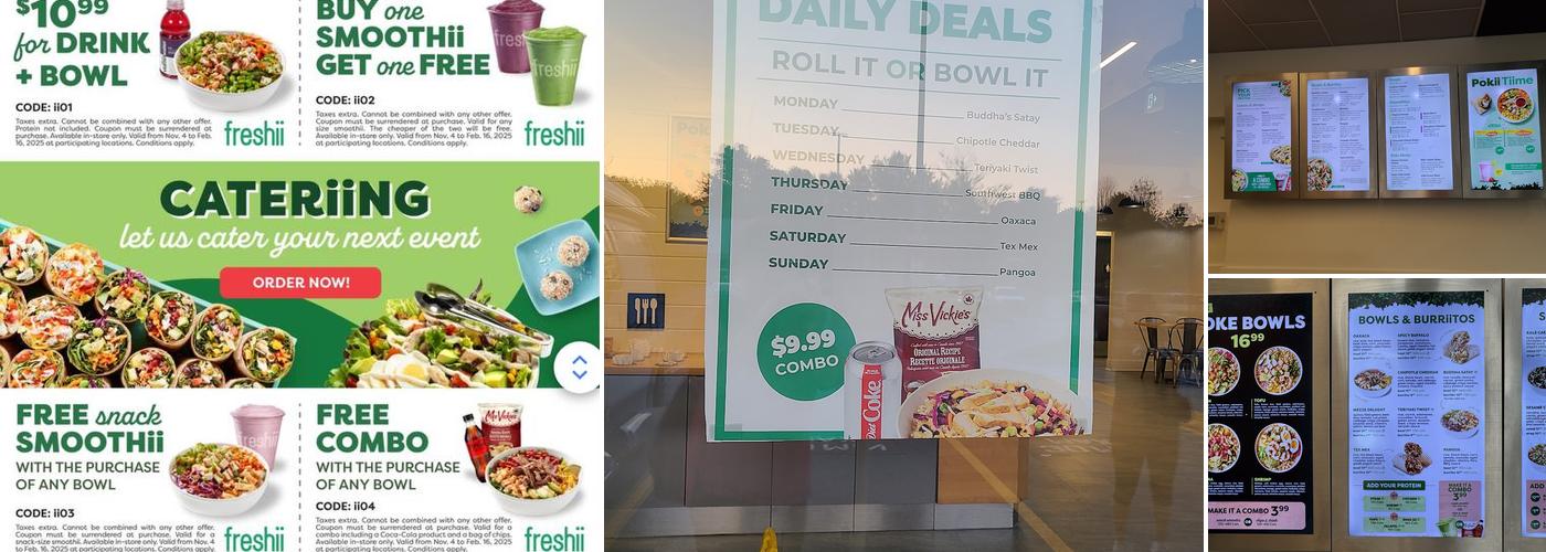 Freshii Menu