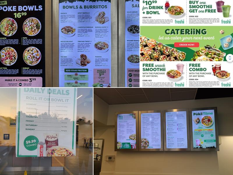 Freshii Menu