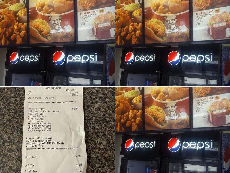 KFC Menu