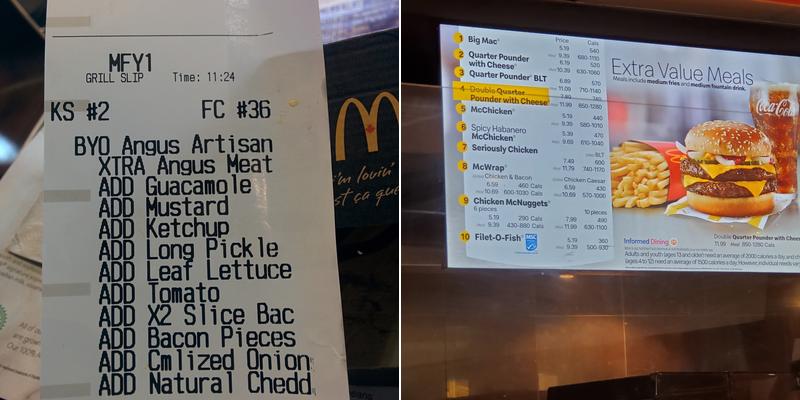 McDonald's Menu