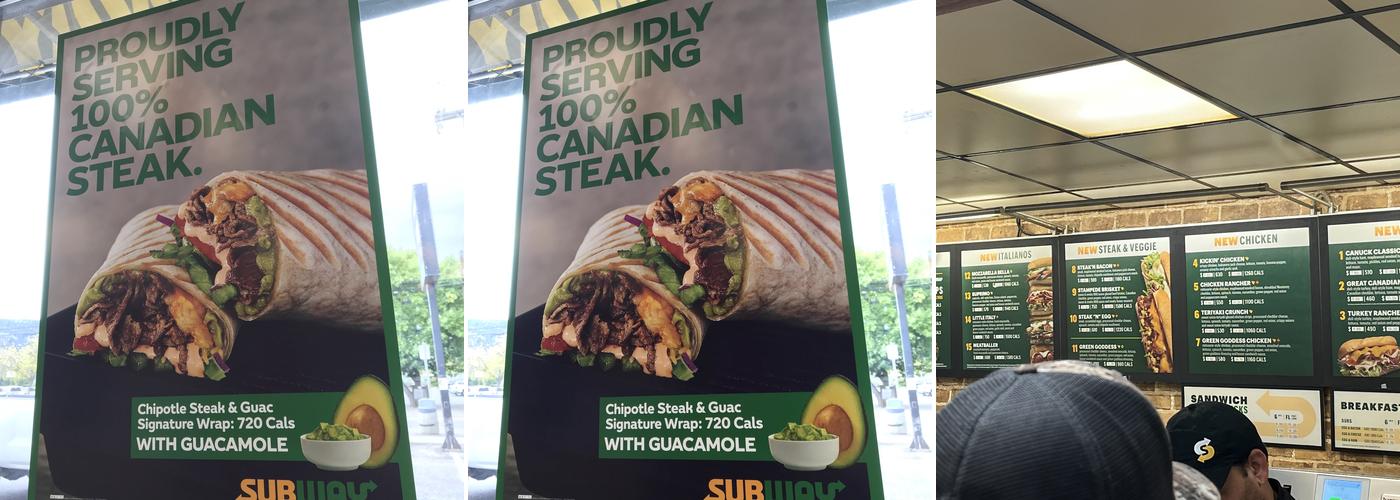 Subway Menu