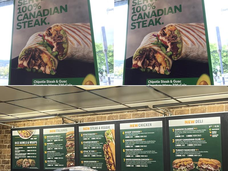 Subway Menu