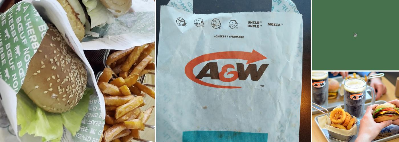 A&W Canada Menu