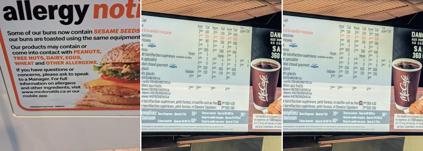 McDonald's Menu