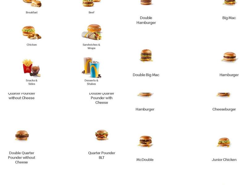 McDonald's Menu