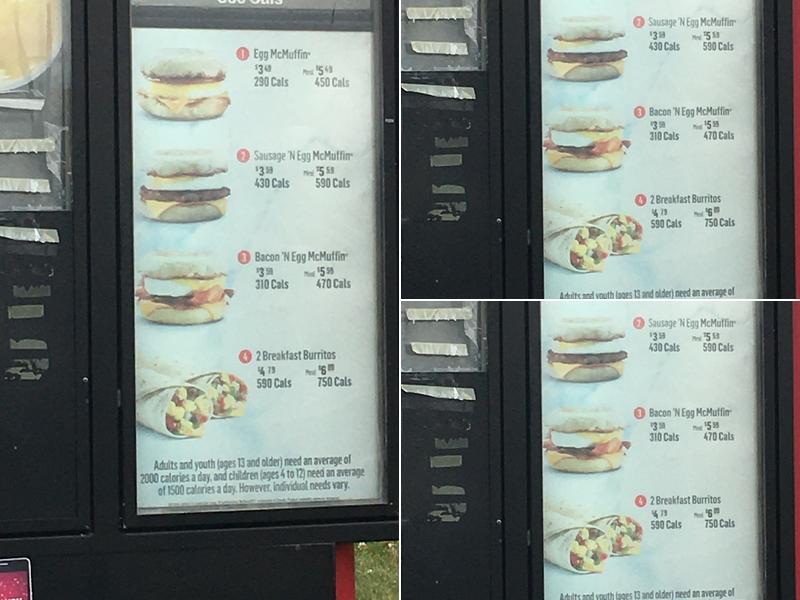 McDonald's Menu