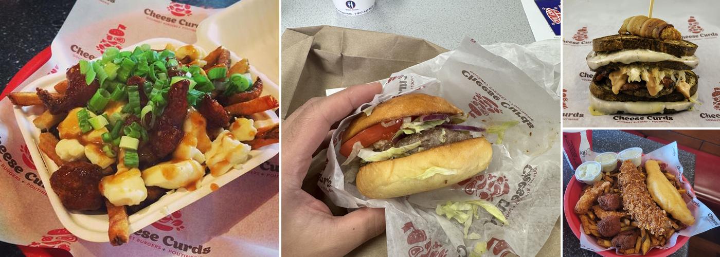 Cheese Curds Gourmet Burgers + Poutinerie Menu