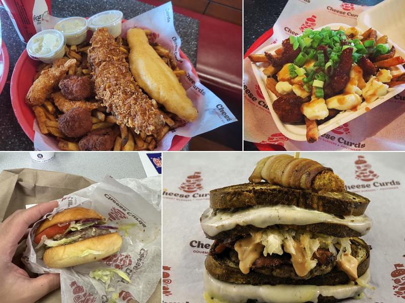 Cheese Curds Gourmet Burgers + Poutinerie Menu
