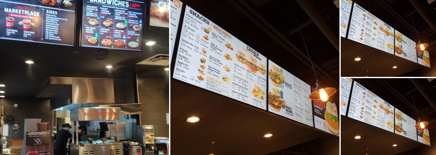 Harvey's Menu