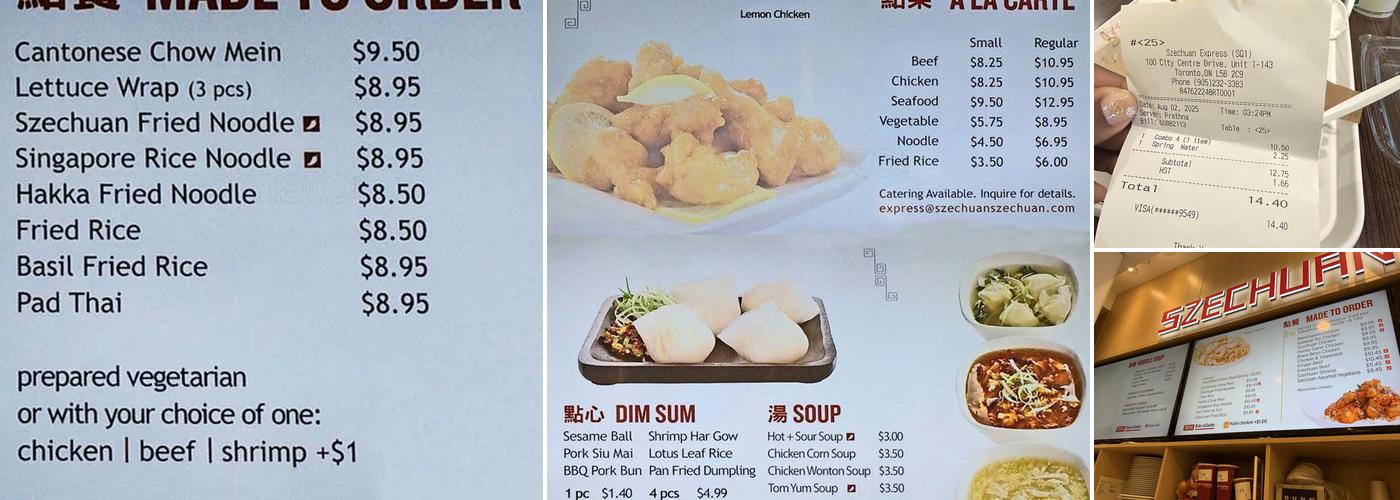 Szechuan Express Menu